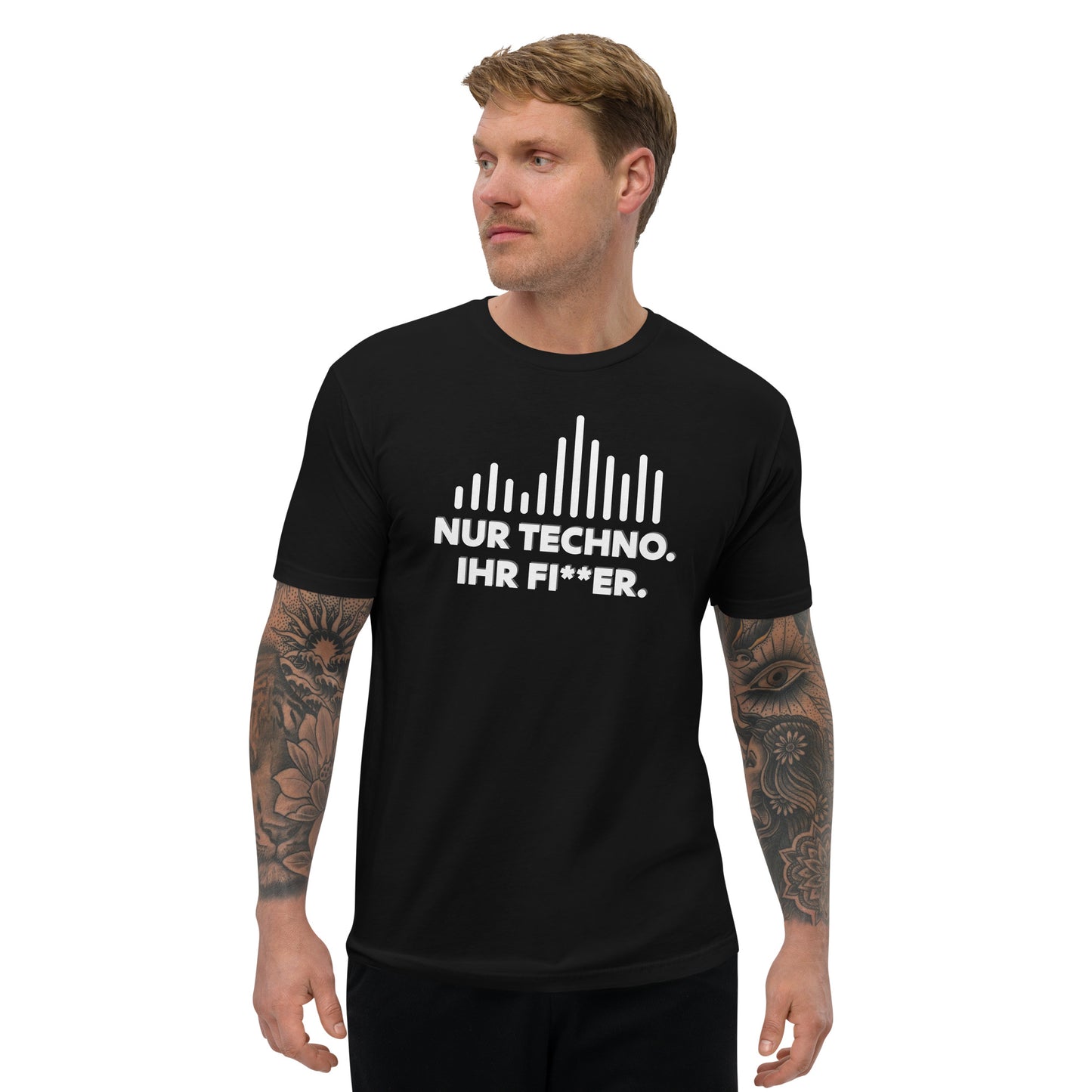 "NUR TECHNO" - Short Sleeve T-Shirt (Explicit)