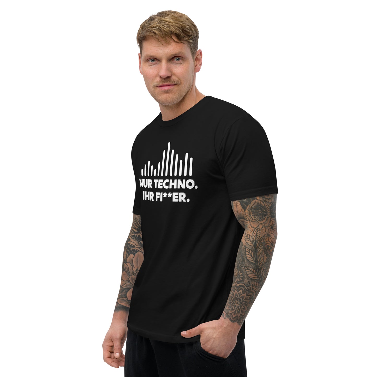 "NUR TECHNO" - Short Sleeve T-Shirt (Explicit)