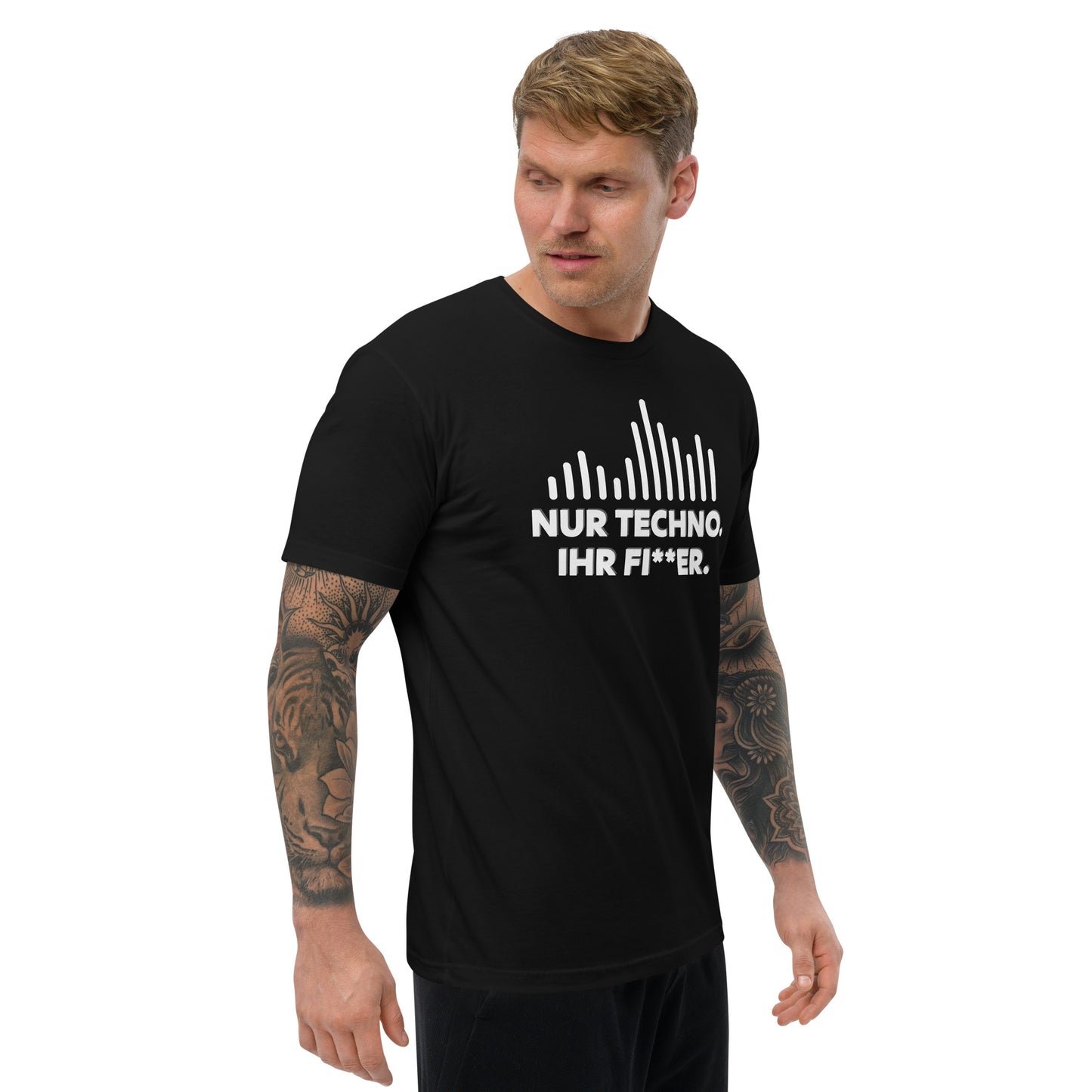 "NUR TECHNO" - Short Sleeve T-Shirt (Explicit)
