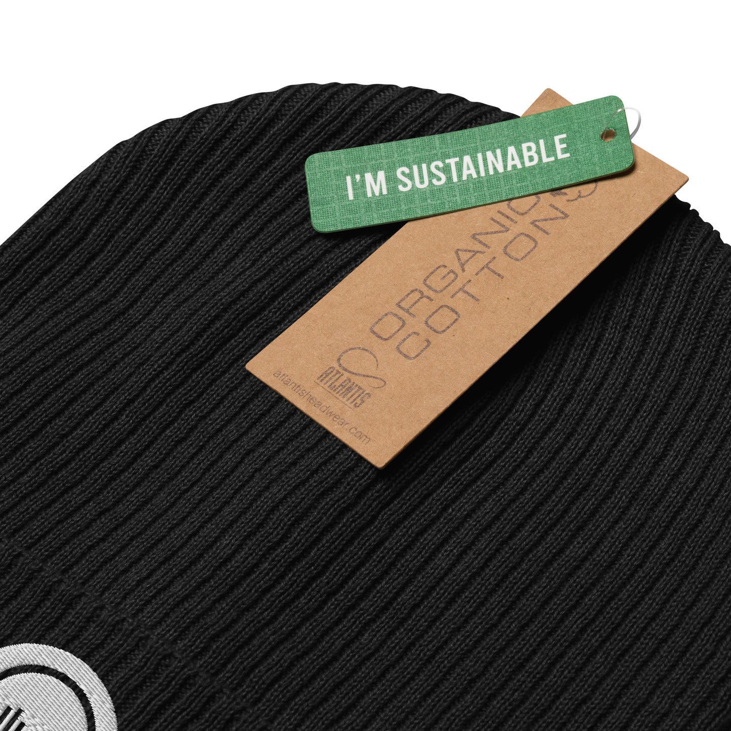 FRIGNOIZE® Organic Ribbed Beanie (Only Logo)