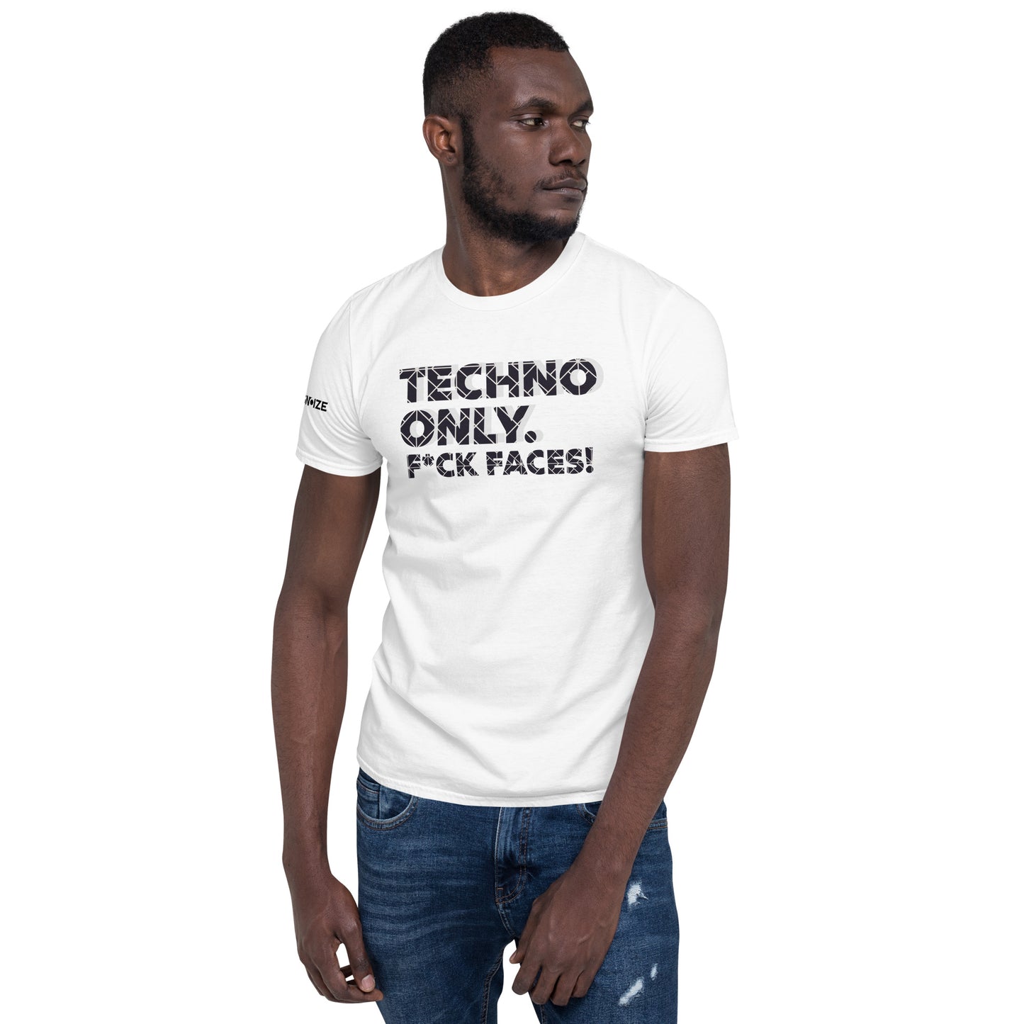 "TECHNO ONLY" - Short-Sleeve Unisex T-Shirt (Explicit)