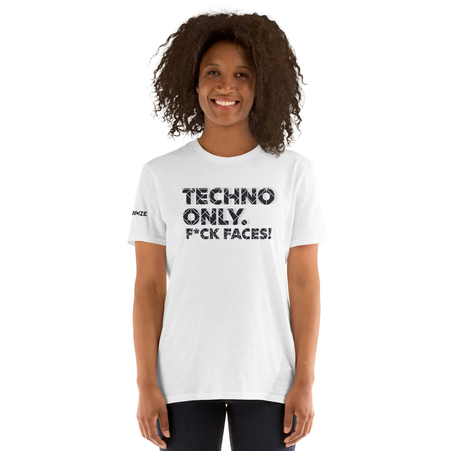 "TECHNO ONLY" - Short-Sleeve Unisex T-Shirt (Explicit)