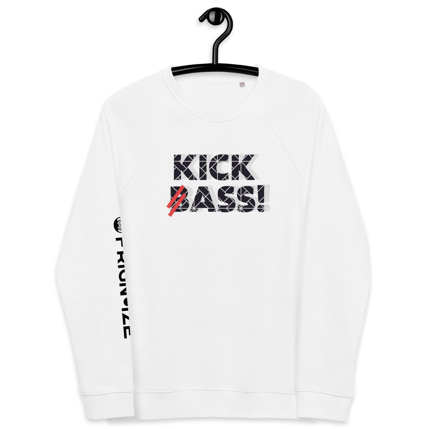 KICK (B)ASS! - Unisex Organic Raglan Sweatshirt